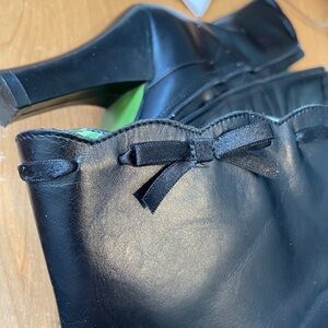 Black leather Steve Madden 3/4 Boots